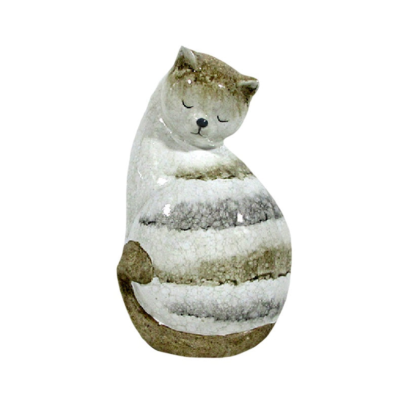 Ceramic Sleeping Cat