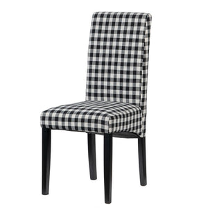 Black/White Check Dining Chair